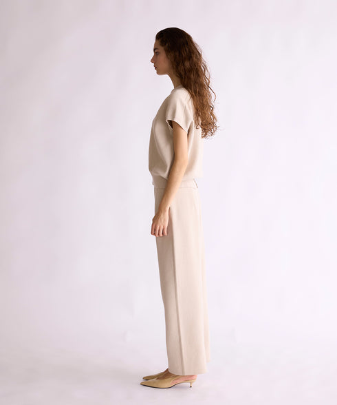 【8/28発売】COTTON SILK DOUBLEFACE PANTS