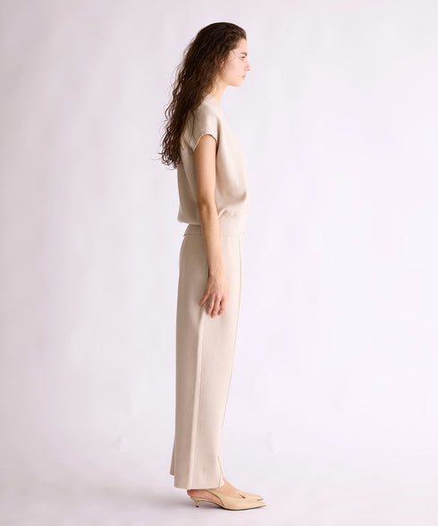 【8/28発売】COTTON SILK DOUBLEFACE PANTS