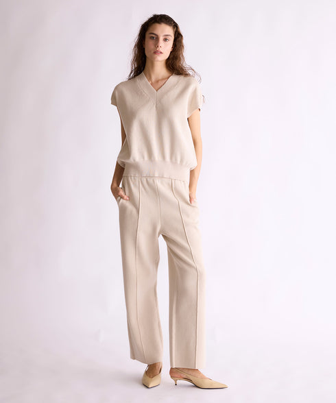【8/28発売】COTTON SILK DOUBLEFACE VEST