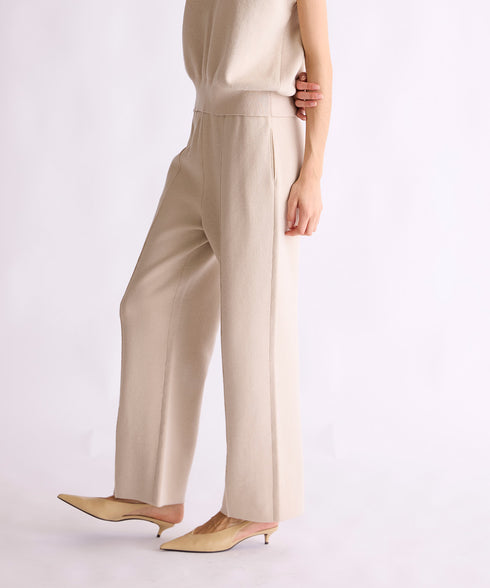 【8/28発売】COTTON SILK DOUBLEFACE PANTS