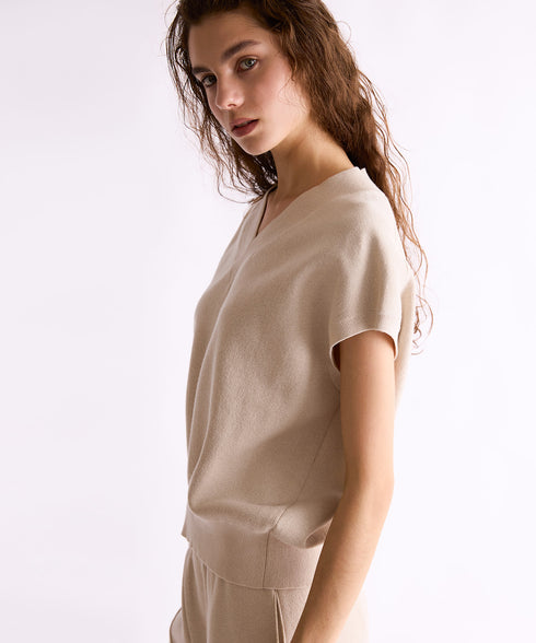 【8/28発売】COTTON SILK DOUBLEFACE VEST