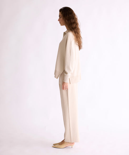 【8/28発売】COTTON SILK DOUBLEFACE HALF ZIP PULLOVER