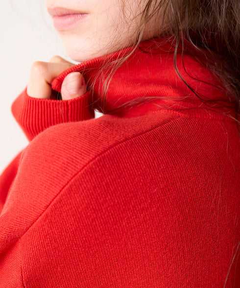 【8/28発売】COTTON SILK DOUBLEFACE HALF ZIP PULLOVER