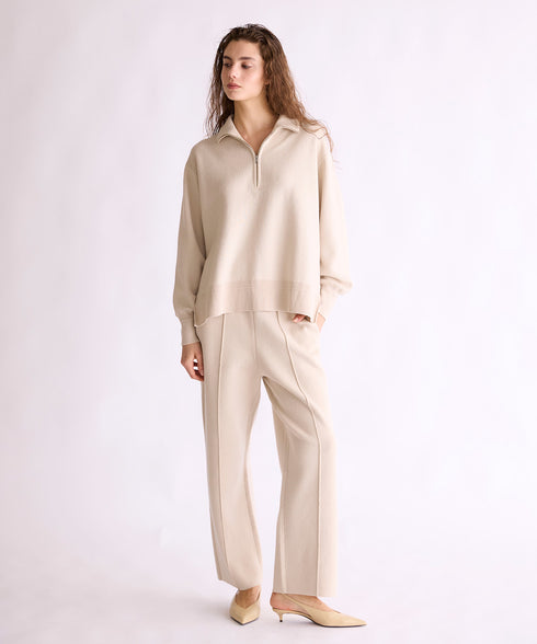 【8/28発売】COTTON SILK DOUBLEFACE PANTS