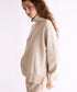 【8/28発売】COTTON SILK DOUBLEFACE HALF ZIP PULLOVER