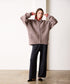 BOUCLE KNIT ZIP BLOUSON