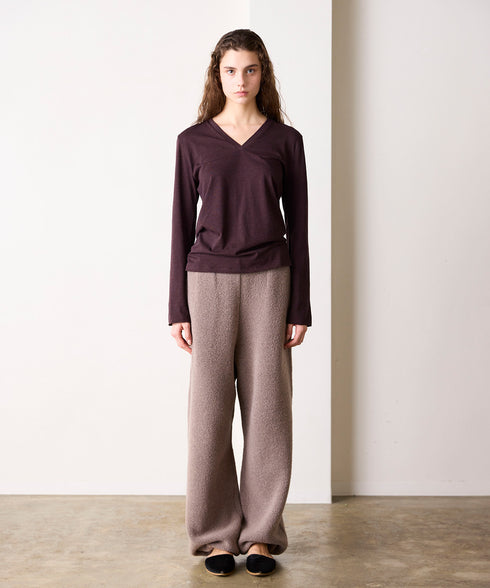 BOUCLE KNIT PANTS