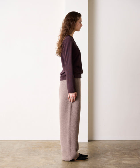 BOUCLE KNIT PANTS