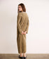 【coming soon】COTTON VELOUR DEEP V-NECK DRESS