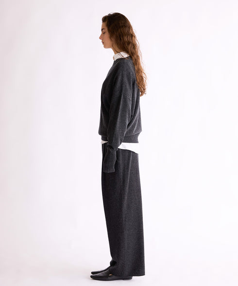 MERINO WOOL WIDE PANTS