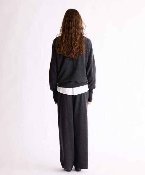 MERINO WOOL WIDE PANTS