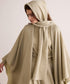 MERINO WOOL PONCHO STOLE
