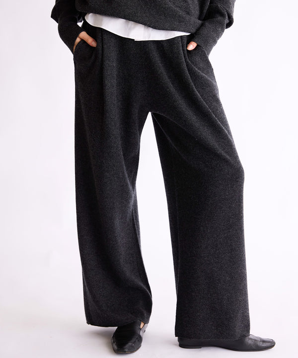 MERINO WOOL WIDE PANTS