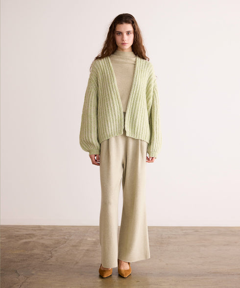 MIX MOHAIR CARDIGAN