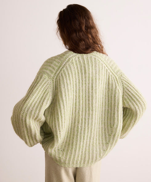 MIX MOHAIR CARDIGAN