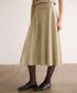 MERINO WOOL FLARE SKIRT
