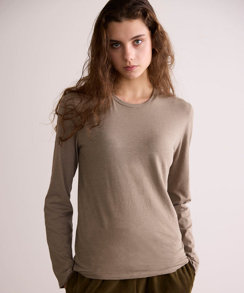 【coming soon】COTTON CASHMERE CREW NECK T