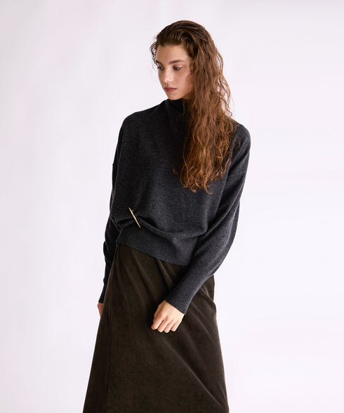 MERINO WOOL 2WAY PULLOVER