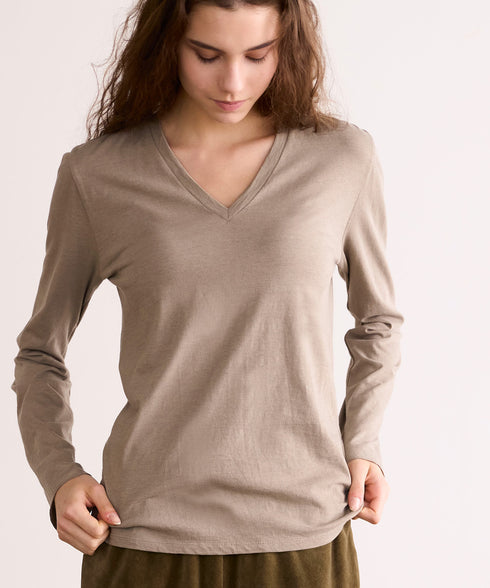 【coming soon】COTTON CASHMERE V-NECK T