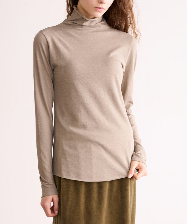 【coming soon】COTTON CASHMERE HIGH NECK T