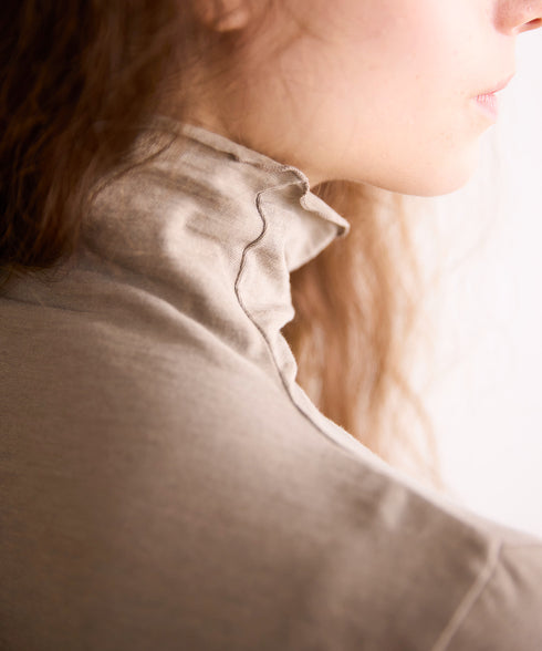 【coming soon】COTTON CASHMERE HIGH NECK T
