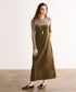 【coming soon】COTTON VELOUR CAMSOLE DRESS