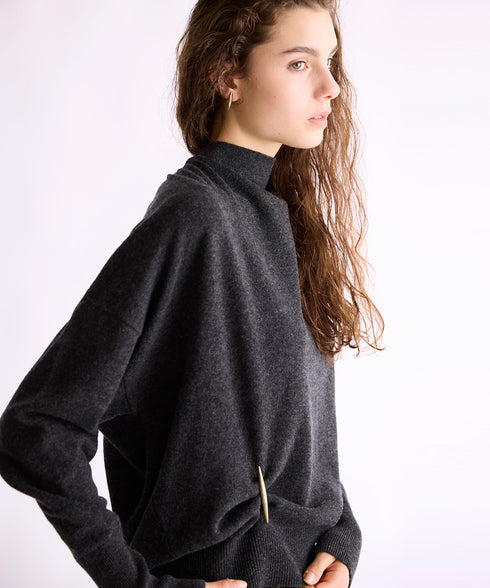 MERINO WOOL 2WAY PULLOVER