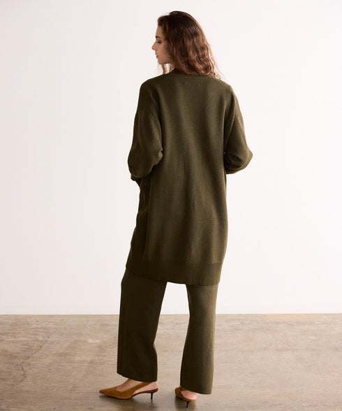 【8/28発売】COTTON SILK DOUBLEFACE LONG CARDIGAN