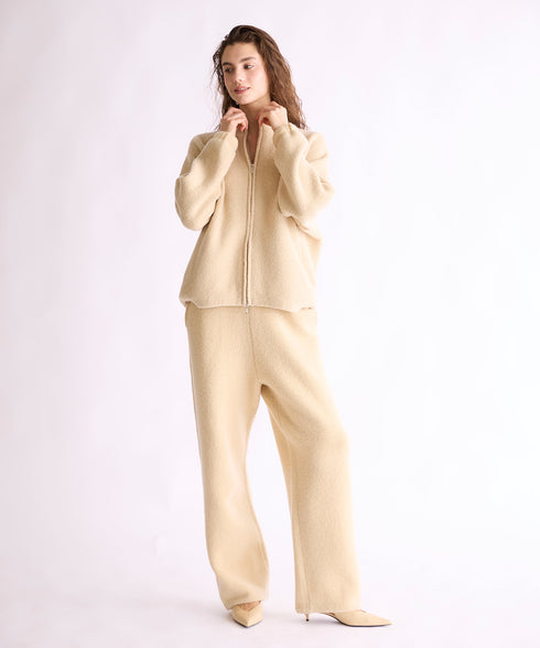BOUCLE KNIT PANTS