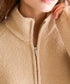 BOUCLE KNIT ZIP BLOUSON