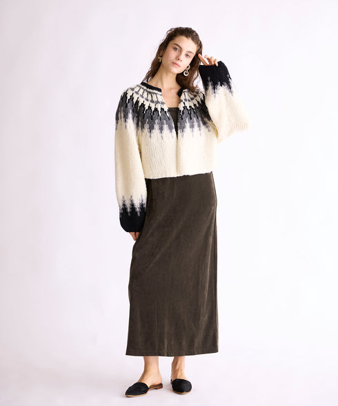 NORDIC HAND KNIT CARDIGAN