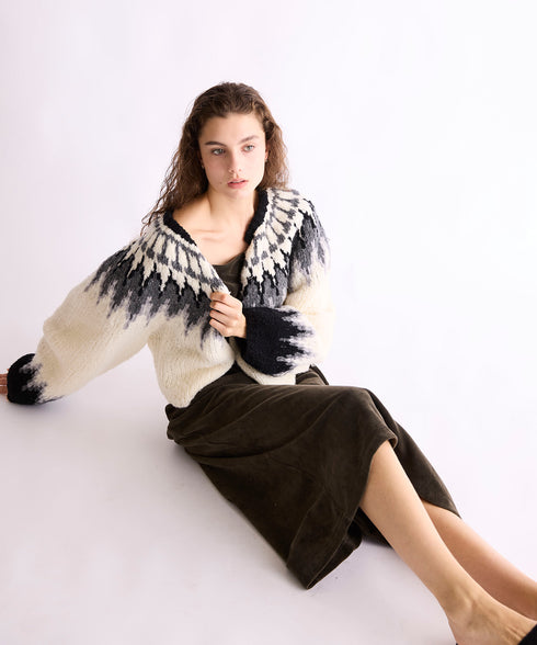 NORDIC HAND KNIT CARDIGAN