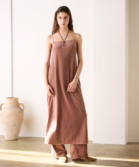 【coming soon】COTTON VELOUR WIDE PANTS