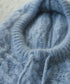 wool mohair cable balaclava