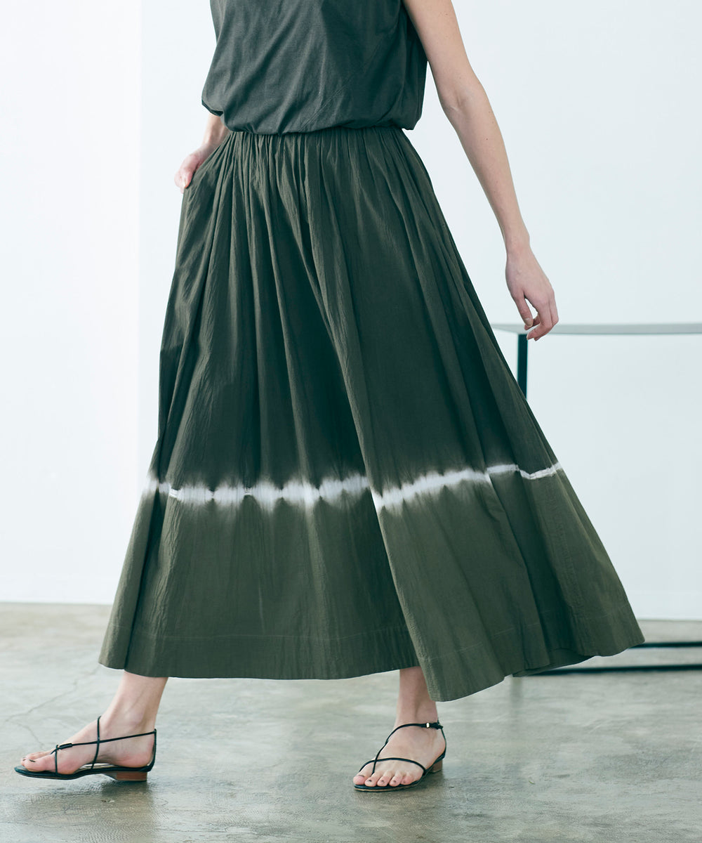 Atelier Indochine アトリエインドシン　ロングキュロット草木染め cotton gather skirt – WALANCE OFFICIAL ONLINE SHOP