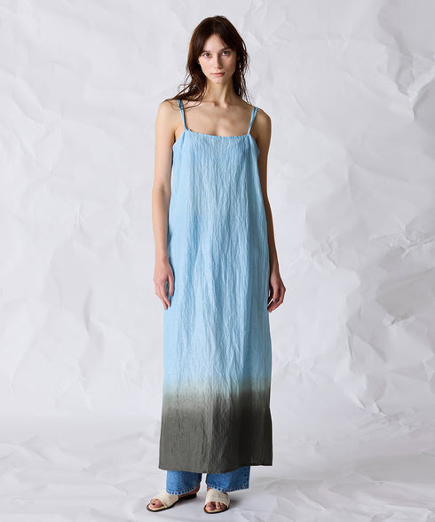 natural dye seersucker camisole dress