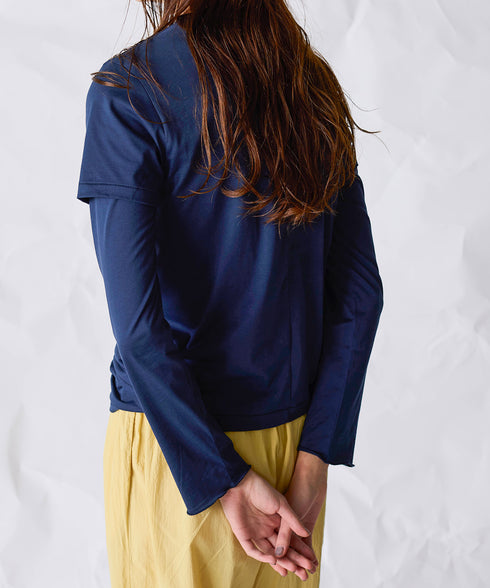 organic cotton jersey long sleeve tee