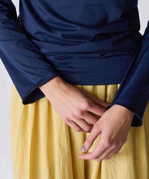 organic cotton jersey long sleeve tee