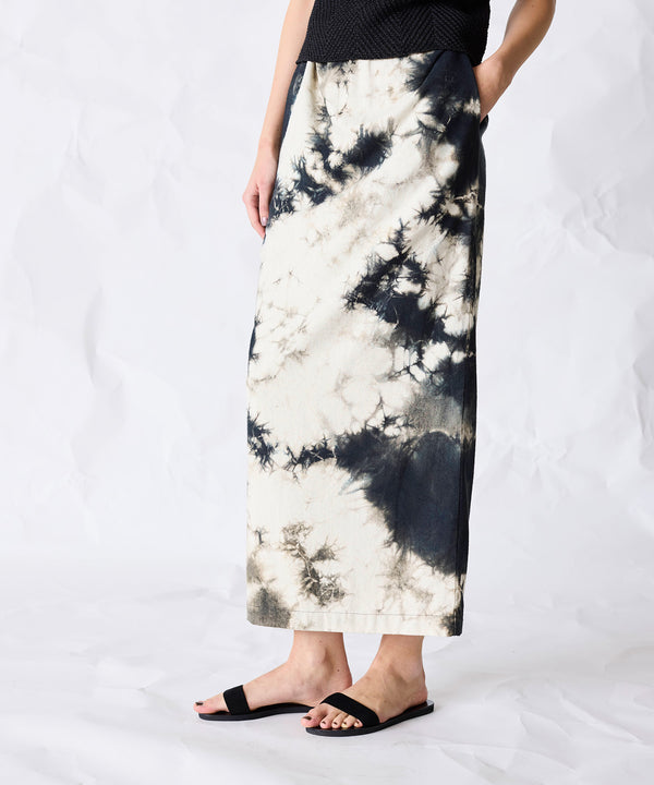 natural dye silk nep skirt