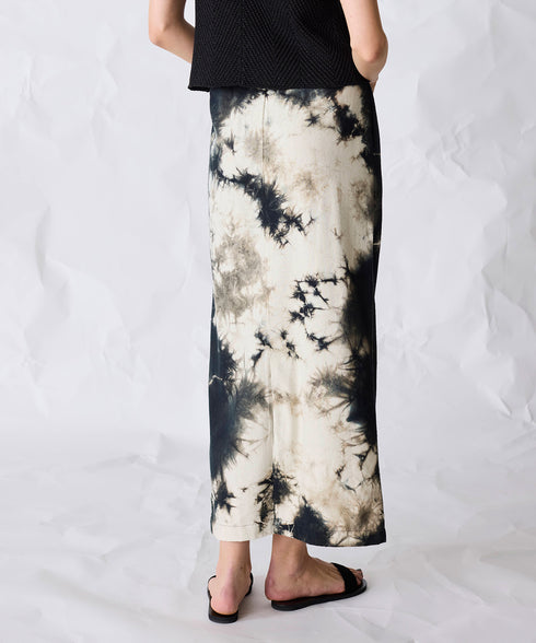 natural dye silk nep skirt