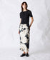 natural dye silk nep skirt