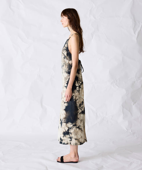 natural dye silk nep camisole dress