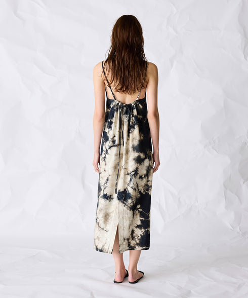 natural dye silk nep camisole dress