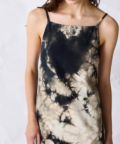 natural dye silk nep camisole dress
