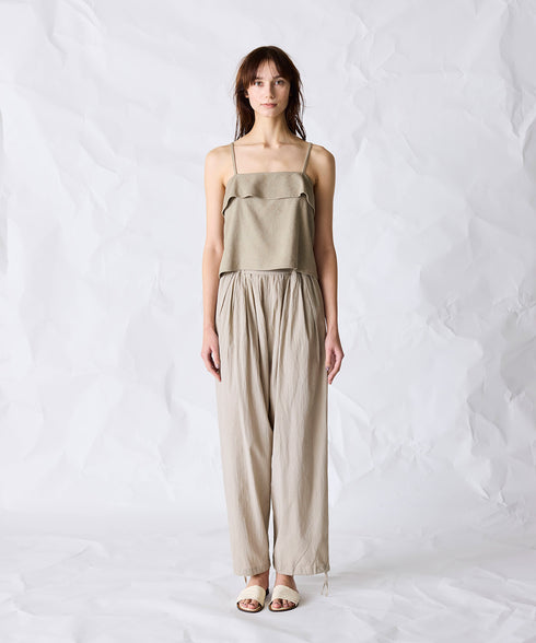 natural dye silk nep wrap camisole