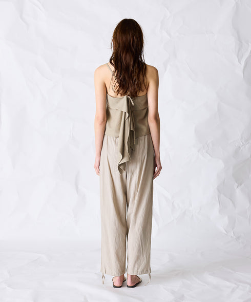 natural dye silk nep wrap camisole