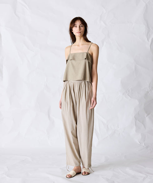 natural dye silk nep wrap camisole
