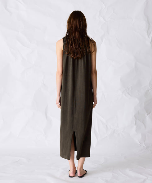 natural dye mint jersey dress