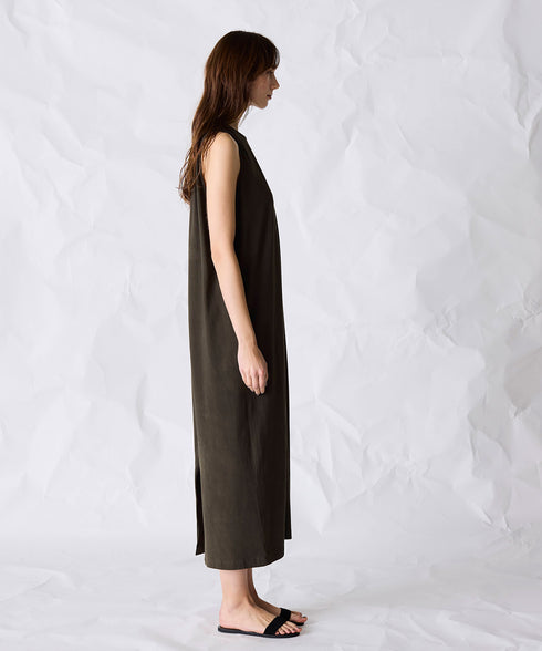natural dye mint jersey dress