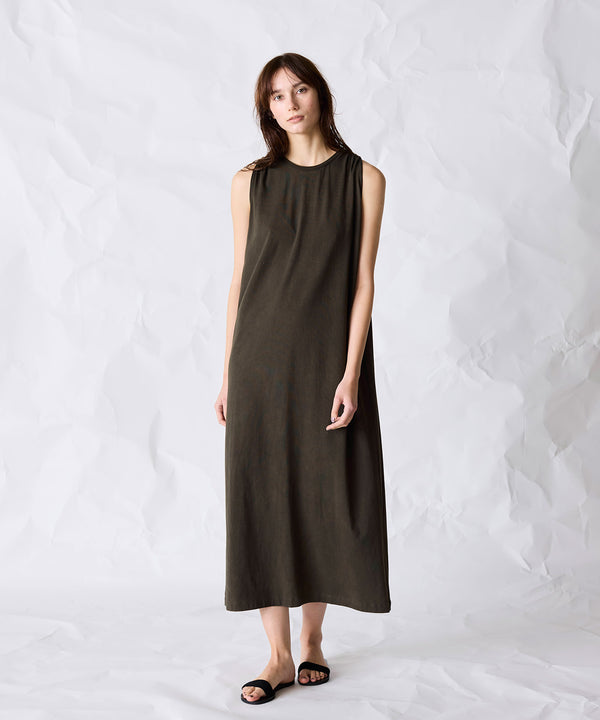 natural dye mint jersey dress